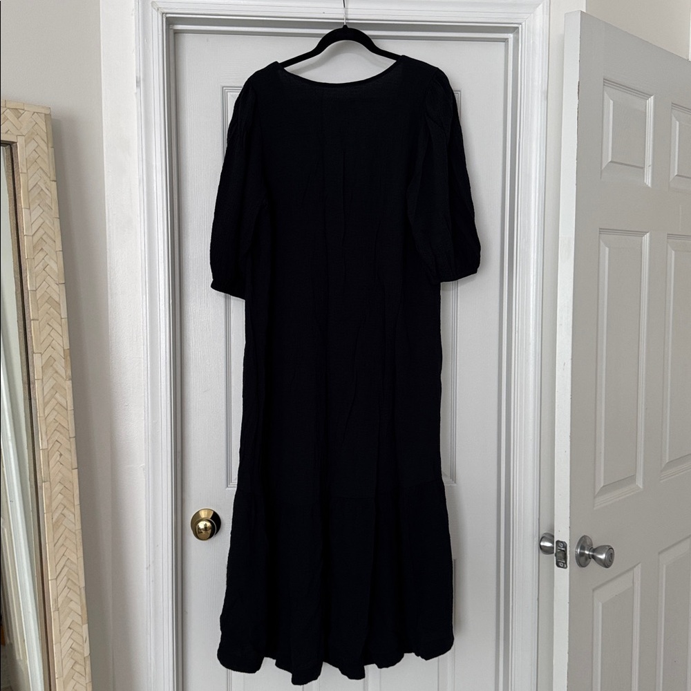 Anthropologie Maeve Scarletta Crinkle Midi Dress - Picture 4 of 4